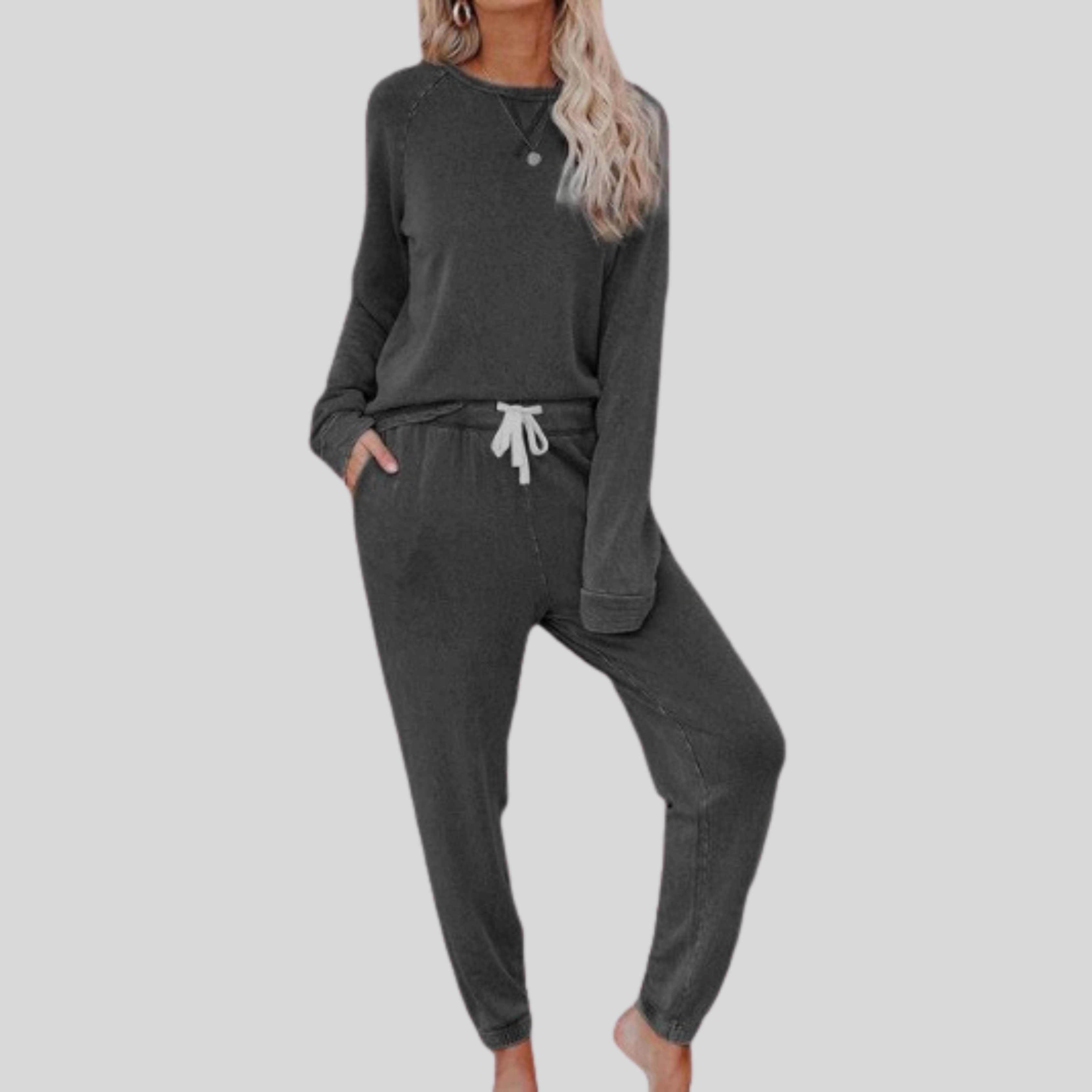 Jocelyn | Casual Long Sleeve and Sweatpants Set